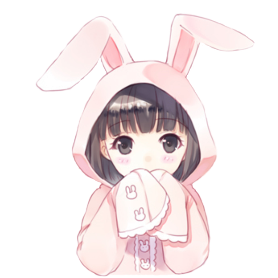 This visual is about freetoedit rabbit bunny pink anime scrabbit #rabbit #b...