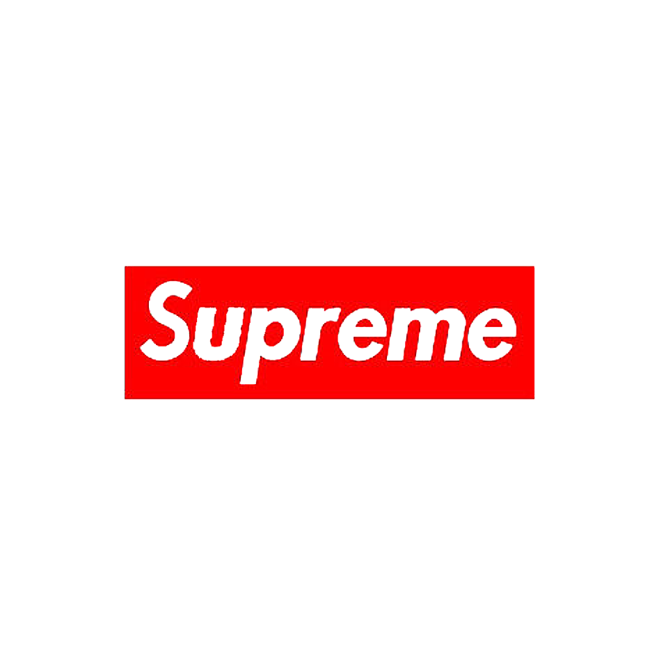 シュプリーム Supreme ロゴ ステッカー 背景透過 Sticker By な な