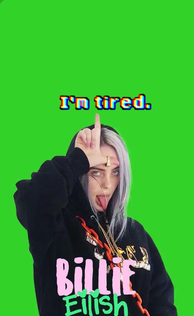 Billie Eilish Wallpaper Green