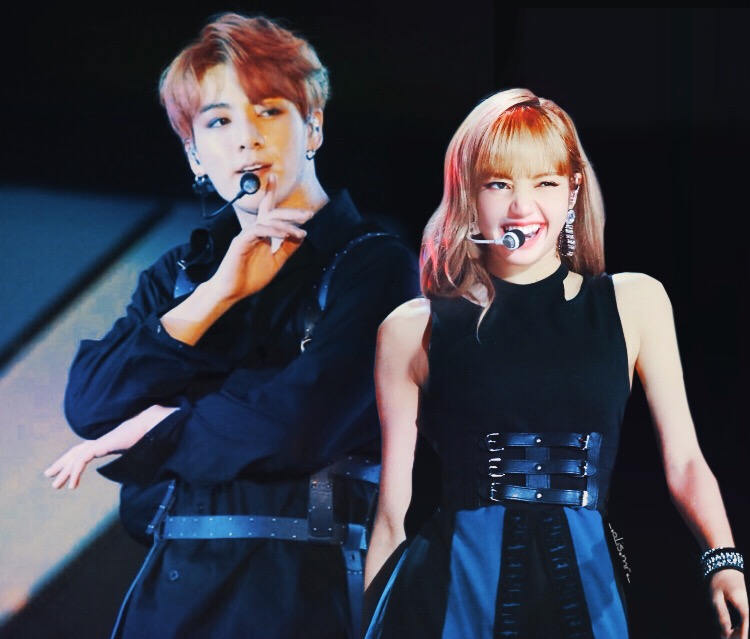 lizkook liskook lisa lalisa jungkook bts blackpink...