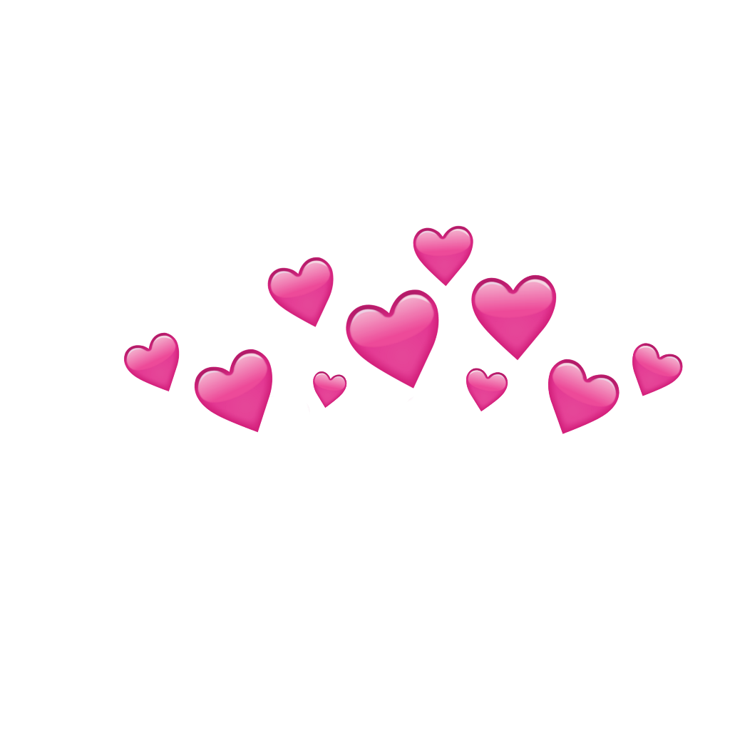 pink emoji hearts crown freetoedit sticker by @satanicbarbie