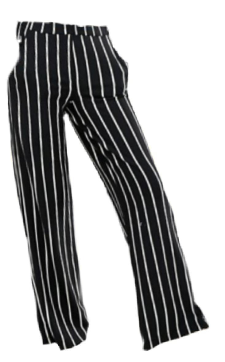 bershka striped trousers