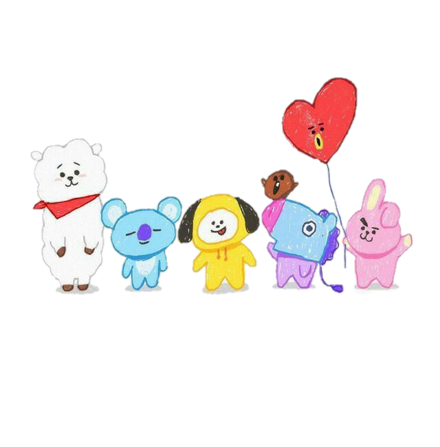 bts kpop army bt21 sticker by diamondsofbts