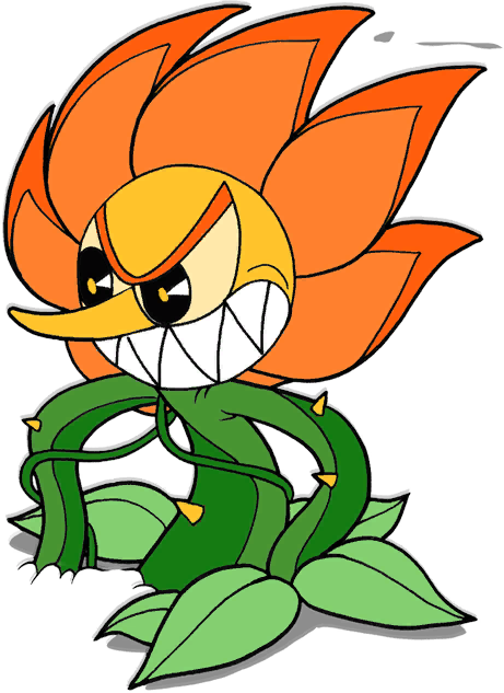 This visual is about cuphead cagneycarnation cagney flower freetoedit #cuph...