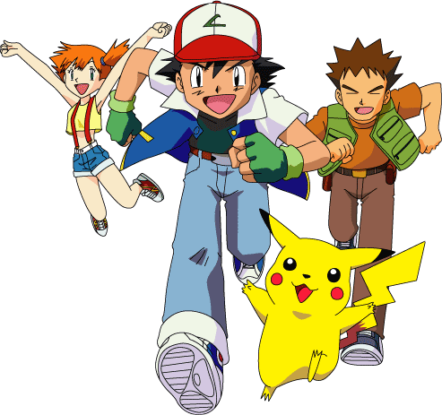 Pokemon Ash Pikachu Misty Brock