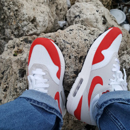 justfun shoes freetoedit red white