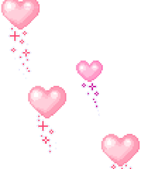 hearts lovecore heart love pixel...