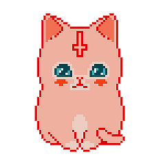 kitty cat pink antichrist satanist freetoedit