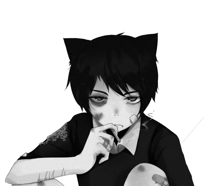 anime animeboy depressed - Sticker by Ady