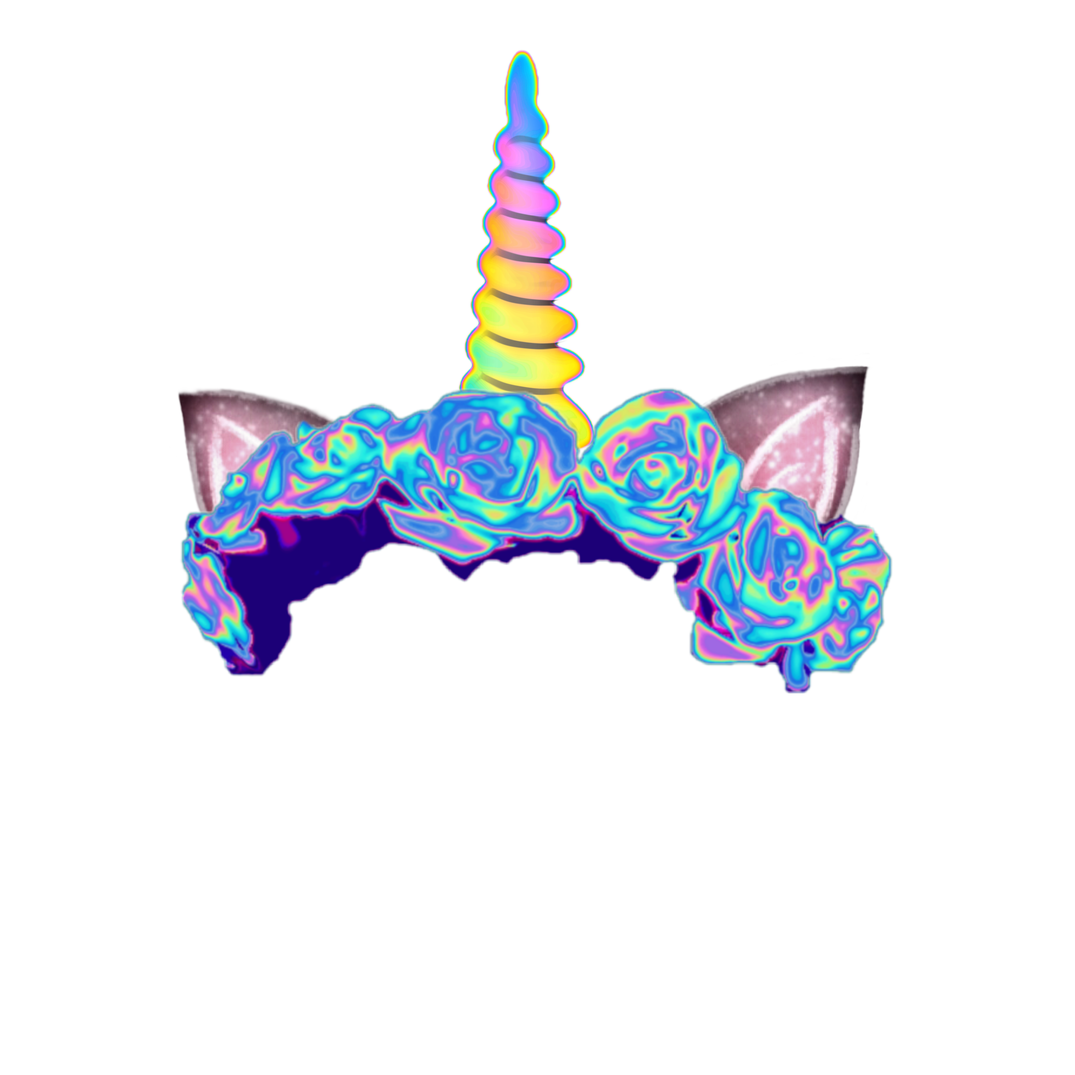 Download unicorn flowercrown ears horn