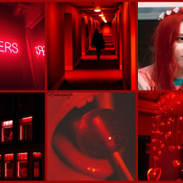 collage tumblr red momoland freetoedit