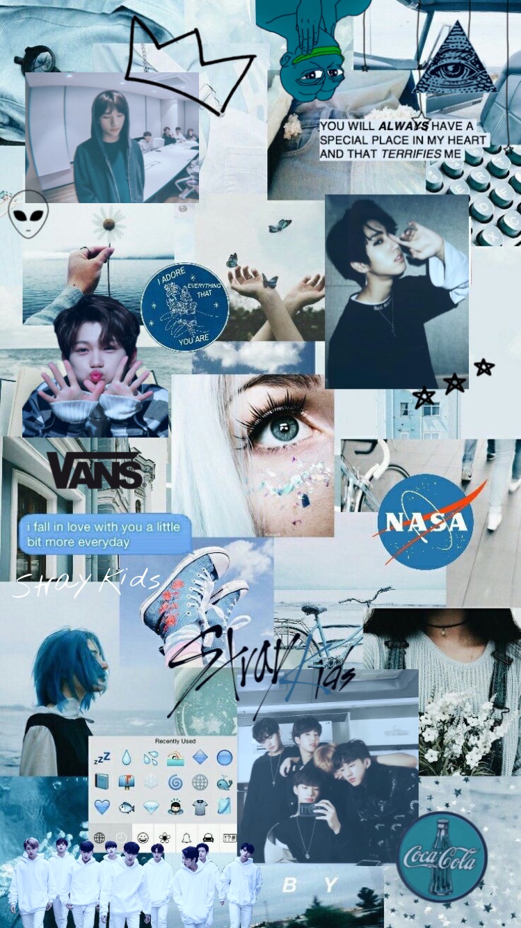 Stray Kids Wallpaper Blue Koco Edits Freetoed