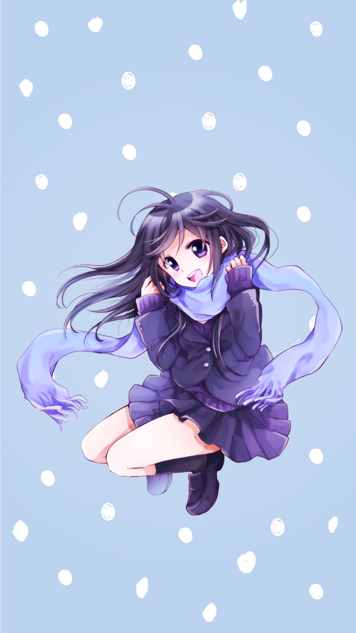 Winter Snow Anime Animegirl Animewallpaper Wallpaper