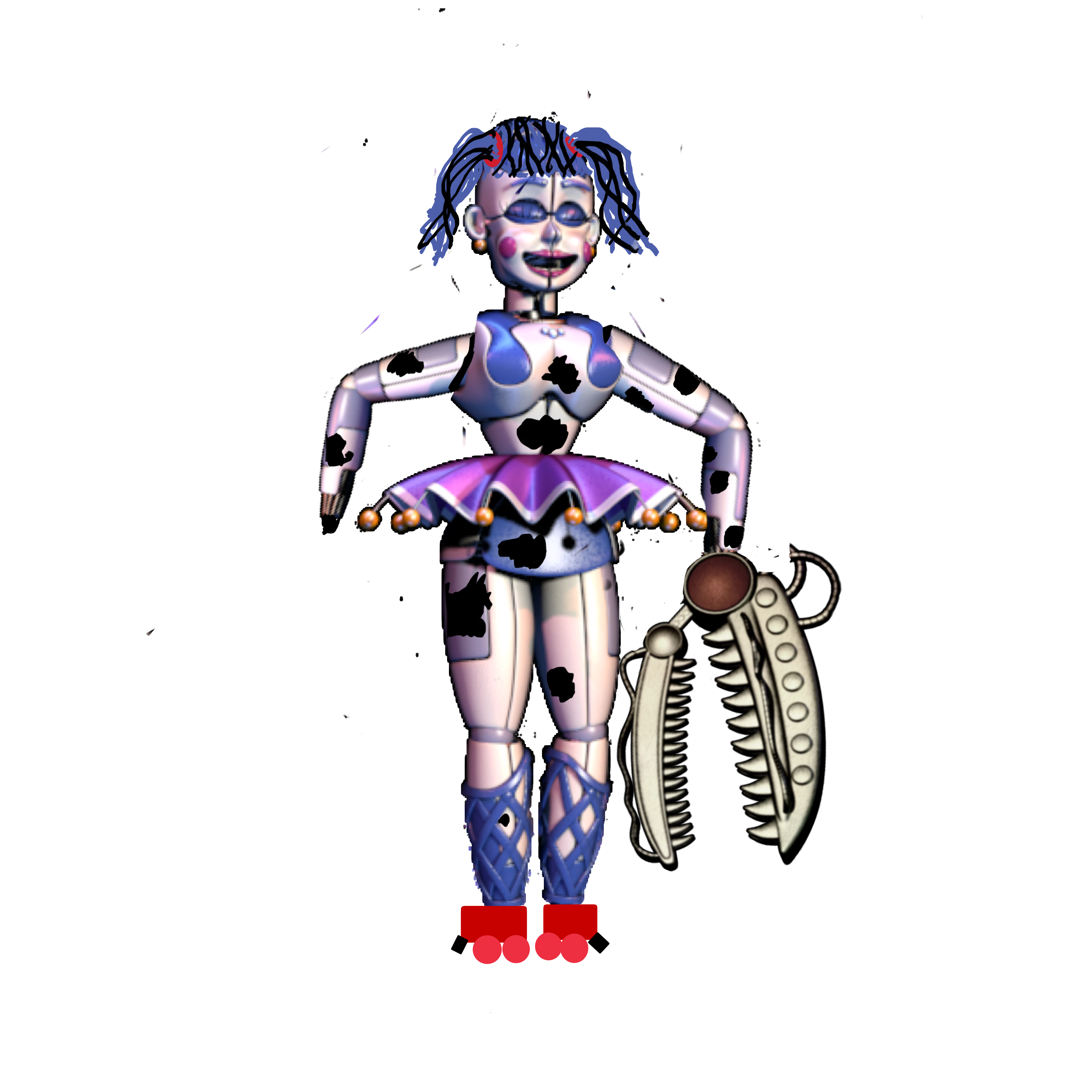 Fnafballora Scrap Scrapballora Sticker By Yeet