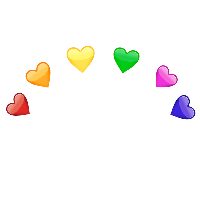 love heart crown colorful sticker by fancydreamer