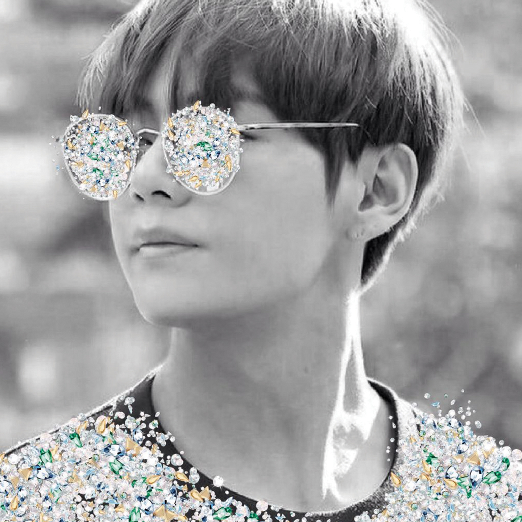 Eyeglass with Swarovski crystals