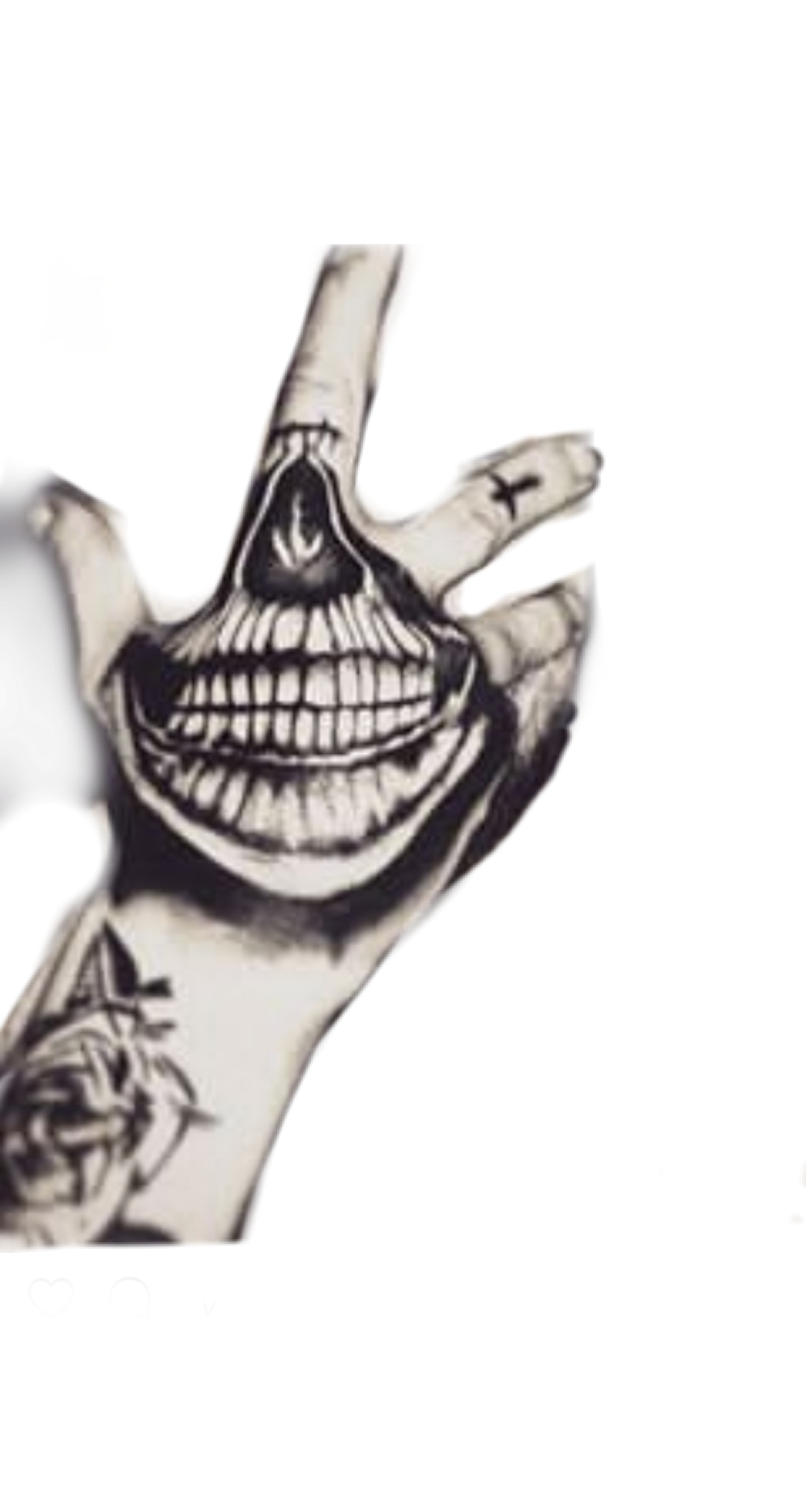 This visual is about freetoedit joker hand smile laugh #joker #hand #smile...
