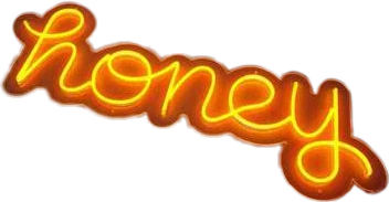 pic Neon Orange Tumblr Aesthetic orange aesthetic honey neon sticker by
