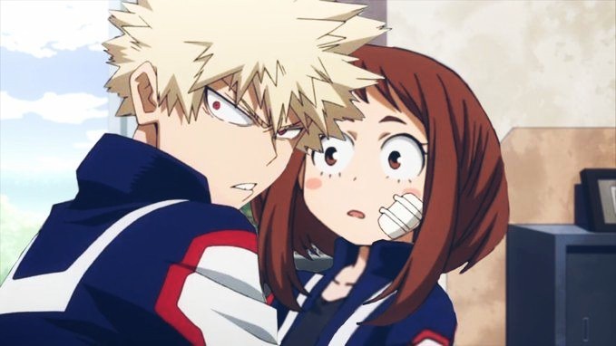 Kawaii *^* bakugo uraraka anime manga bakugou katsukiba...