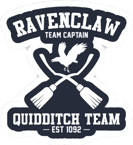 ravenclaw hogwarts quidditch icon sticker by @lowkeyloki