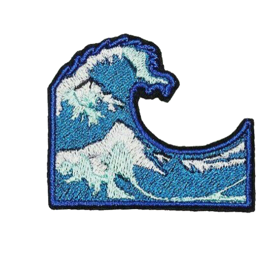 waves wave patches patch embroidery sticker by @lovely_pngs