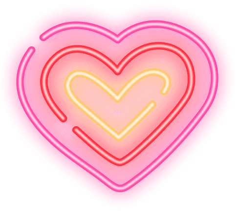 #love #neon #heart #hearts #cute #colorful #lighting #Luminous # ...