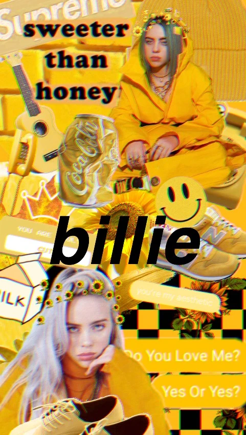 Billie Eilish Wallpaper Orange Wallpapershit
