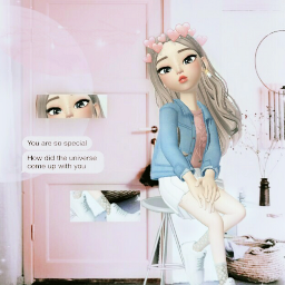 chair girl jacket clothes zepeto zpt cute pretty hair messy pink room door doorway zepetoclothes white aesthetic hearts