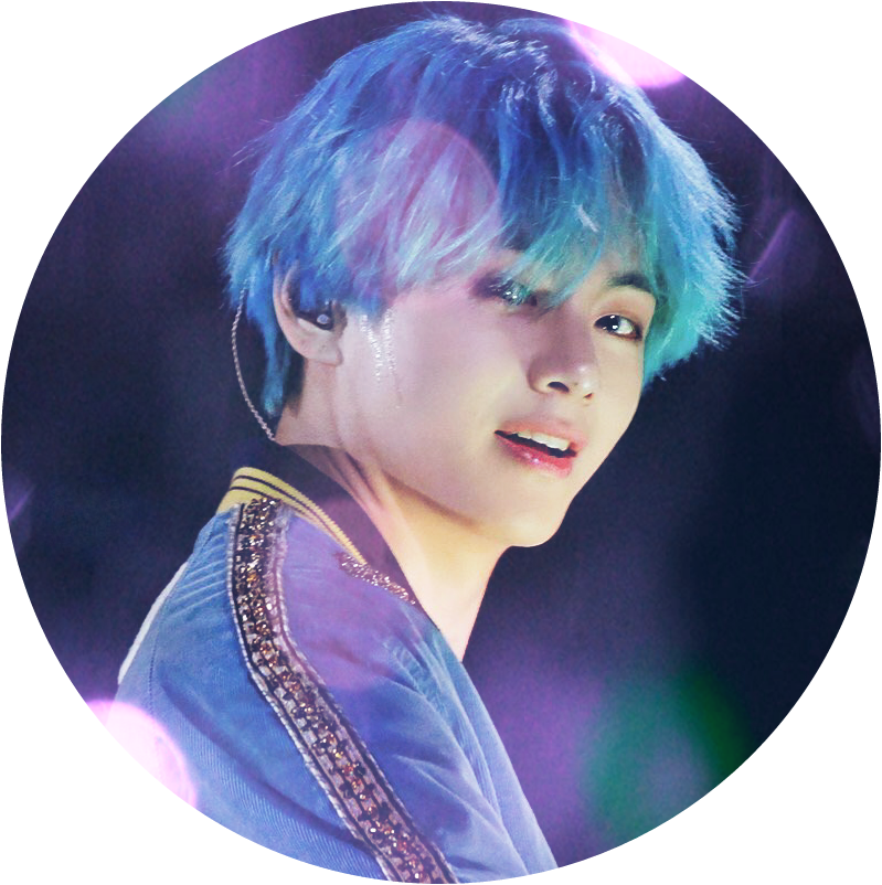 Icon Twitter Taehyung Taetae Bluehair V Bts Bangtansony