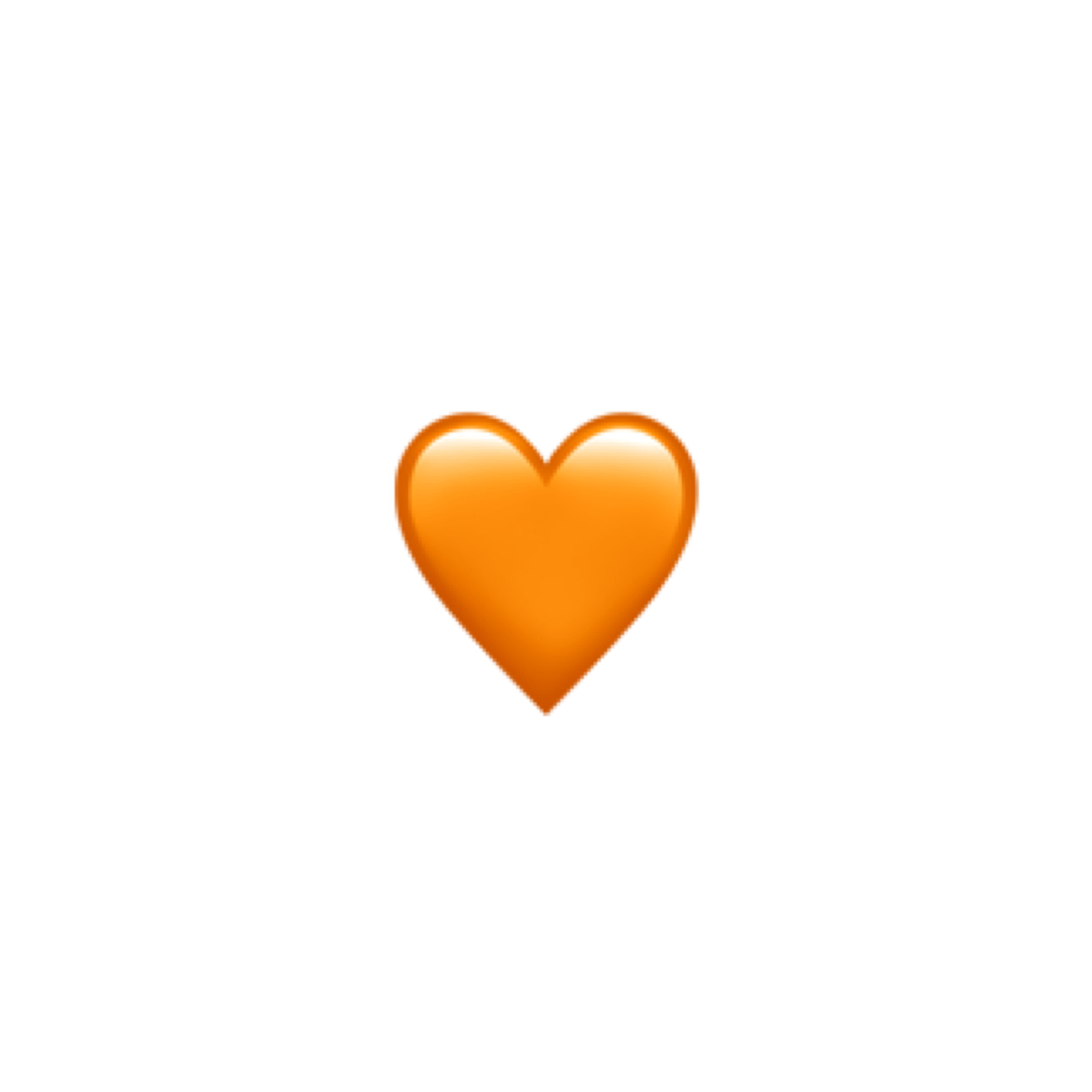 Orange Heart Emoji Freetoedit Orange Sticker By Dexhornet