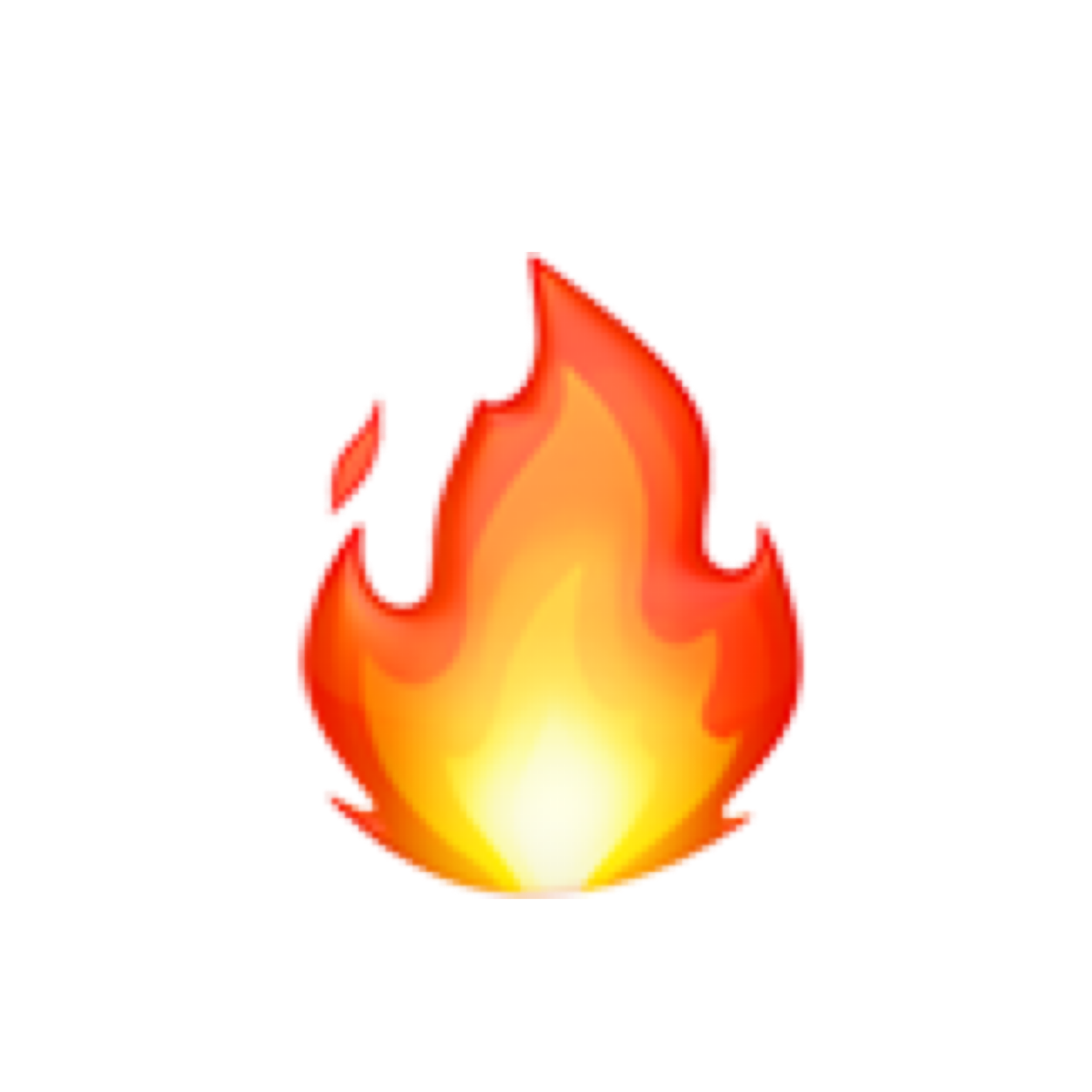 Apple Fire Emoji PNG