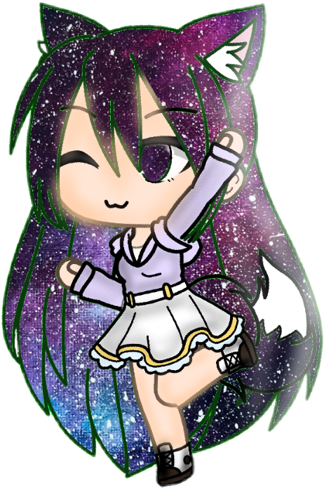 Galaxy Rose Gold Cute Background Gachalife Pictures