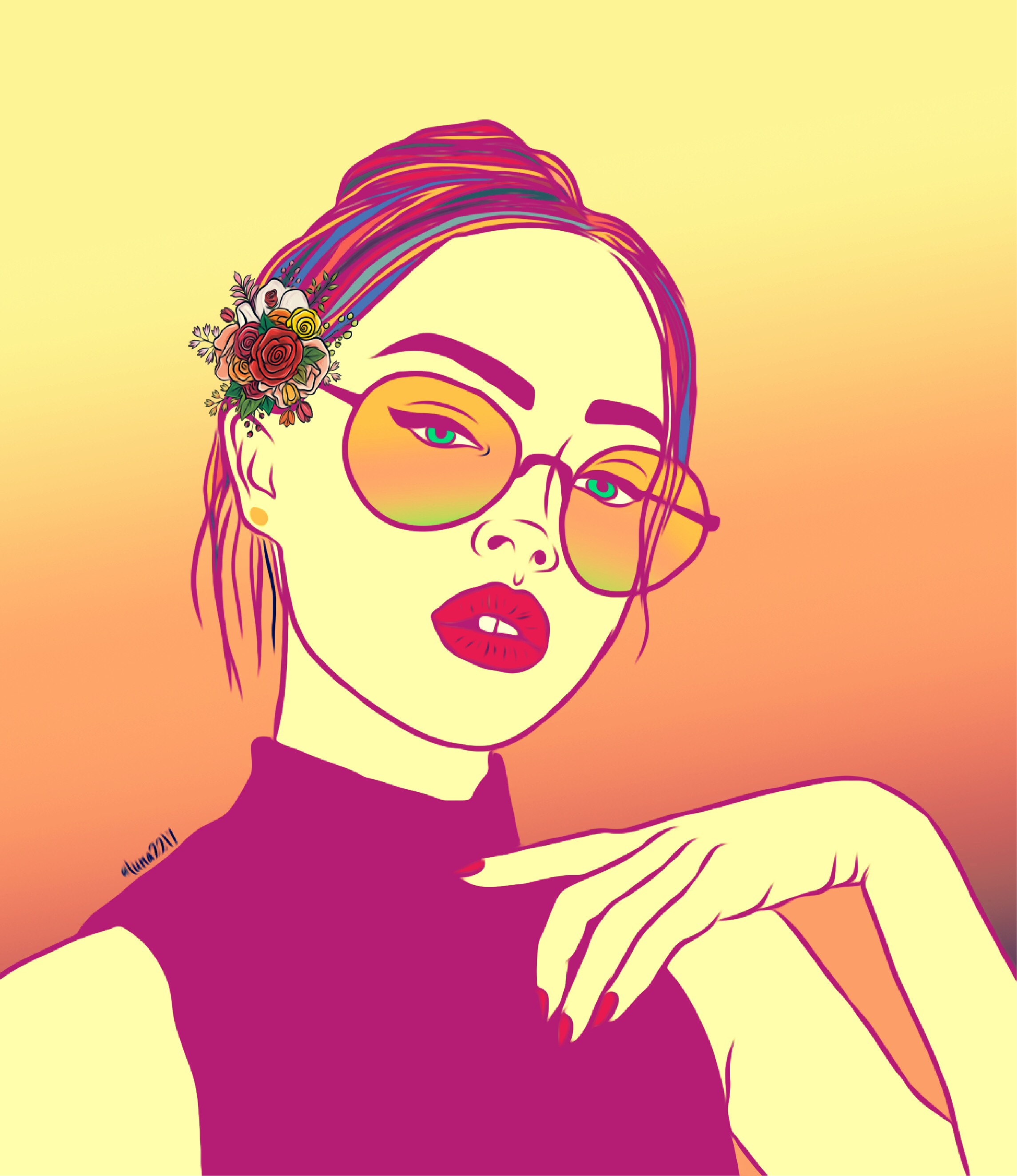 #purple#fuchsia#colorful#supercolorful#poparteffect