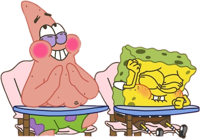 Laughing Laugh Laughter Spongebob Patrick Sticker By Xyzy