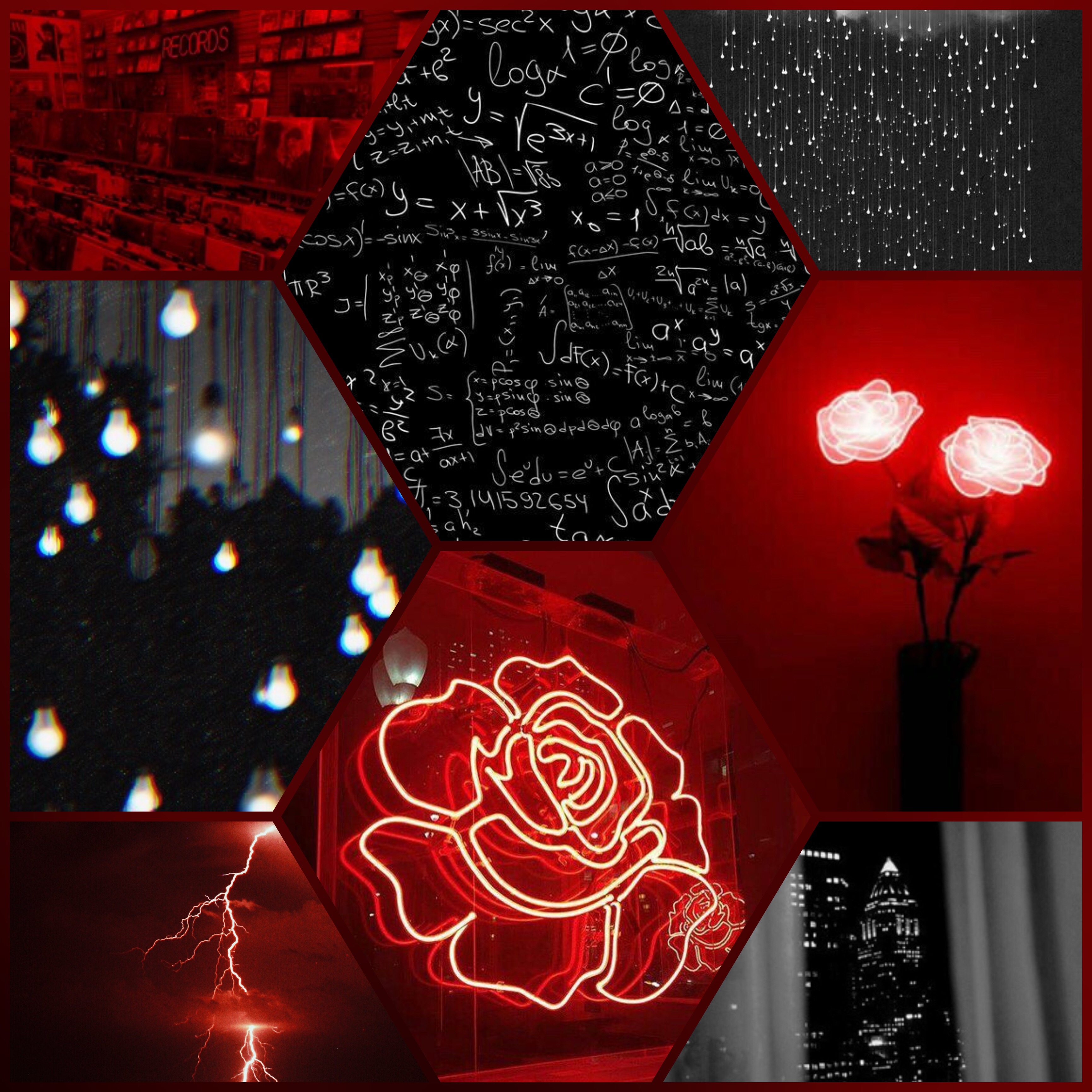 red black aesthetic collage freetoedit image by @oneweek.