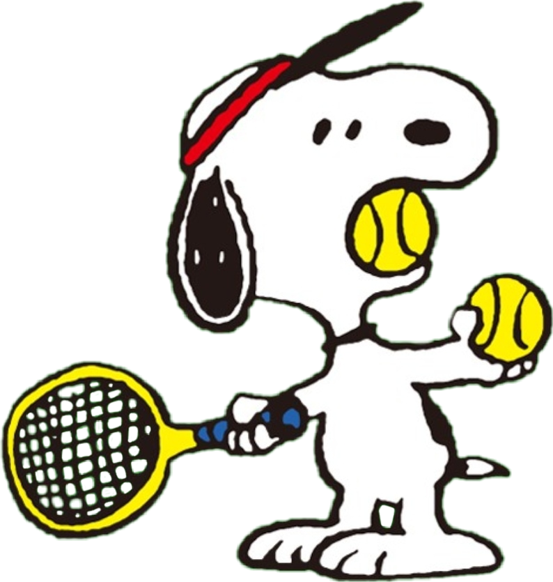 Snoopy Tennis スヌーピー テニス Sticker By R N