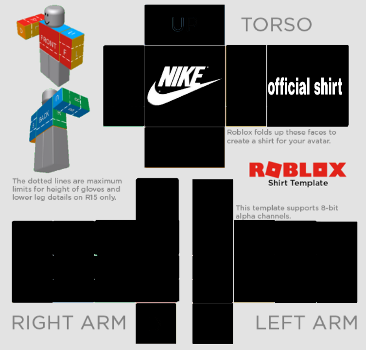 Nike T Shirt Roblox Template