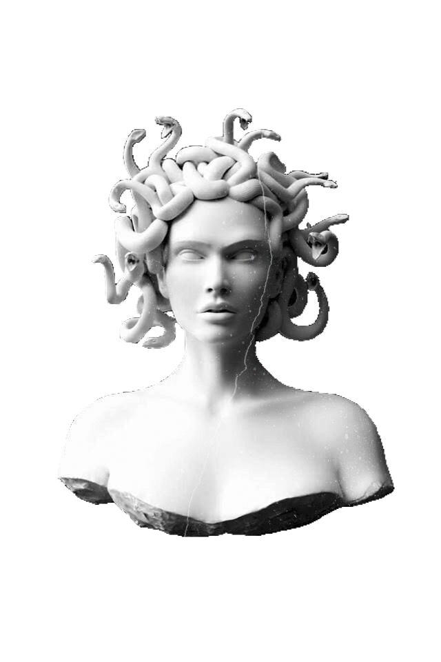 statue medusa mythical mythology sticker by @lovely_pngs