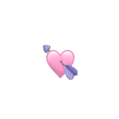 pastelpink emoji heart arrow