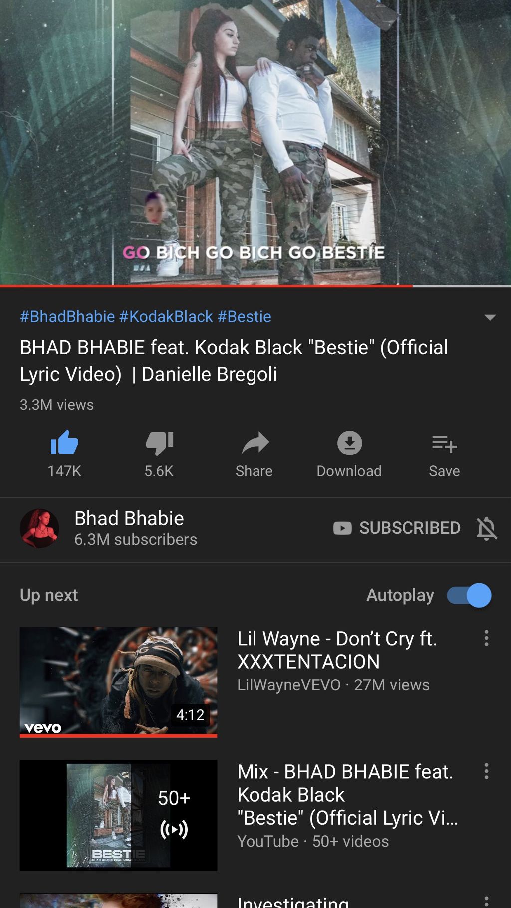 Bhad Bhabie Bestie Song Lyrics Worldzik Hip Hop R B Urban