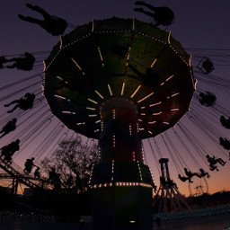 freetoedit sunset amusementpark