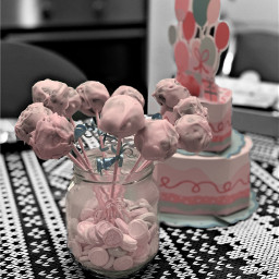 birthday cakepops birthdaygift pinkrose handmade