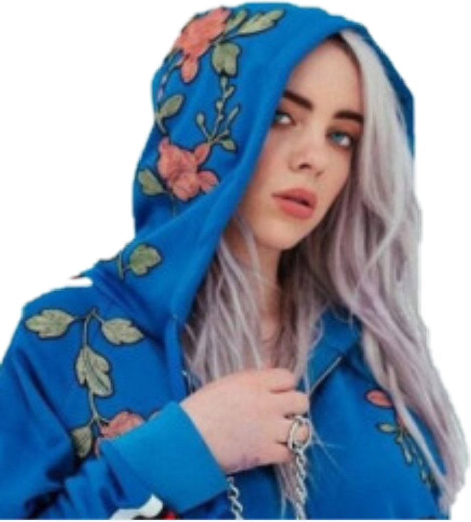 billie eilish blue hoodie