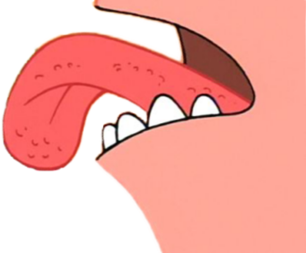 Lick Tongue Patrick Star Sticker By Stoner