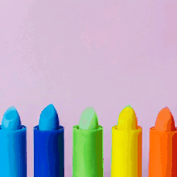 freetoedit crayon lipstick rainbow colorful