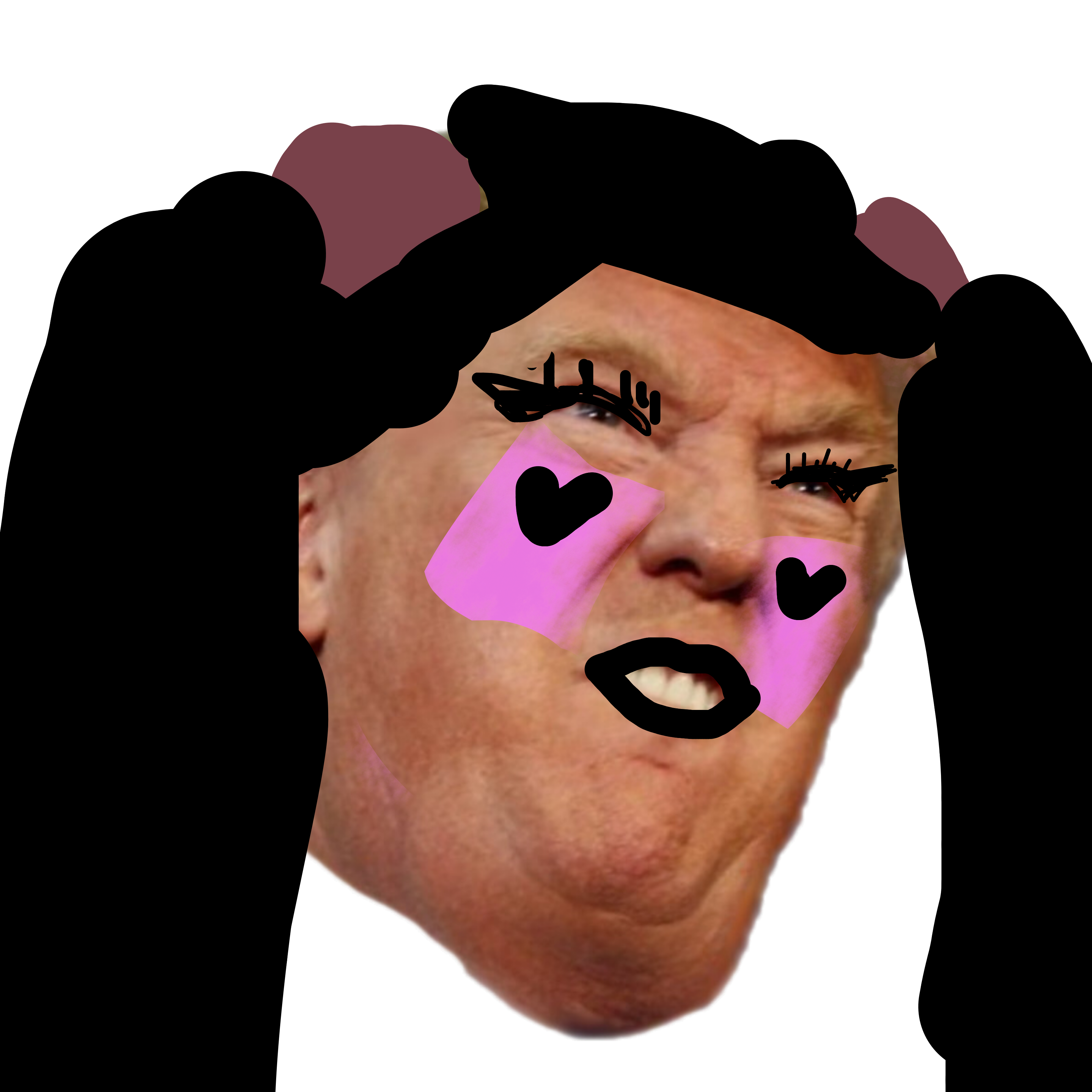 E Girl Trump Meme Sticker By Unkownuser