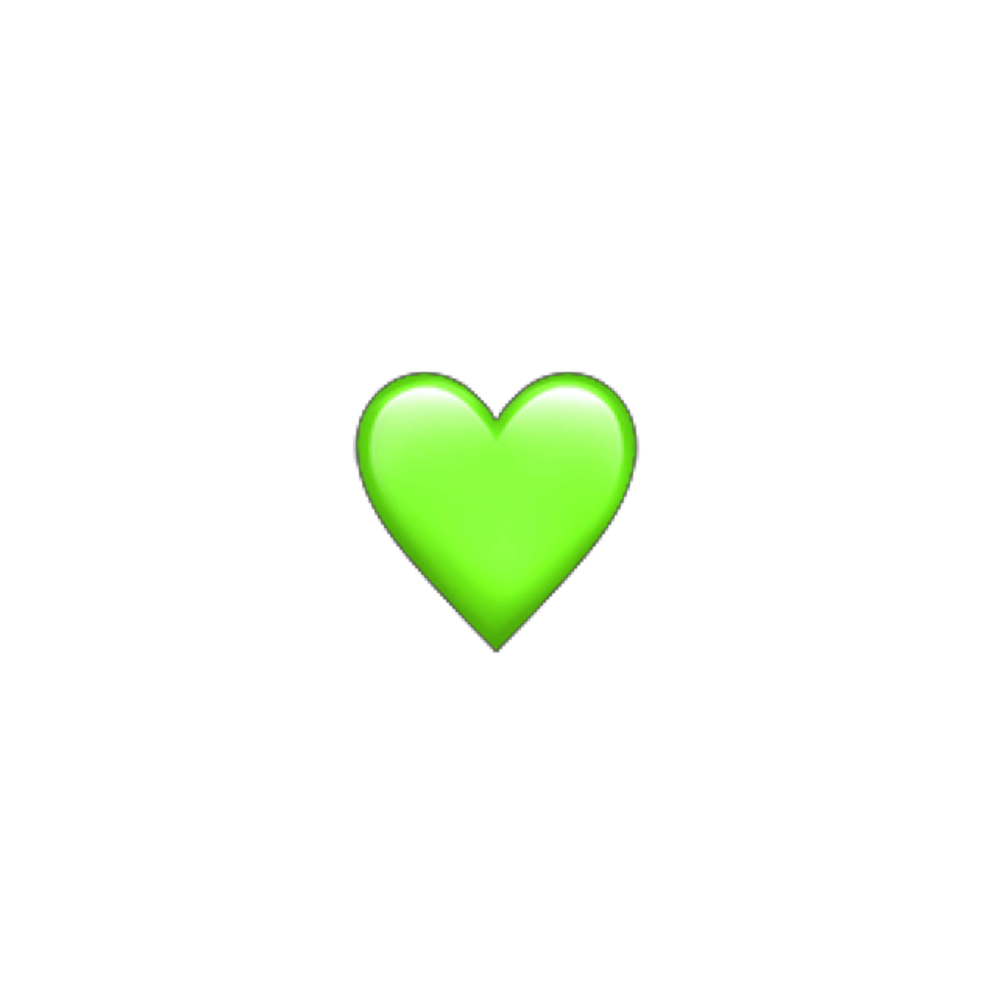 Green Heart Emoji Iphone By Tropicalmartell