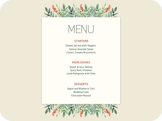 Free Menu Maker Create A Custom Menu Online Picsart