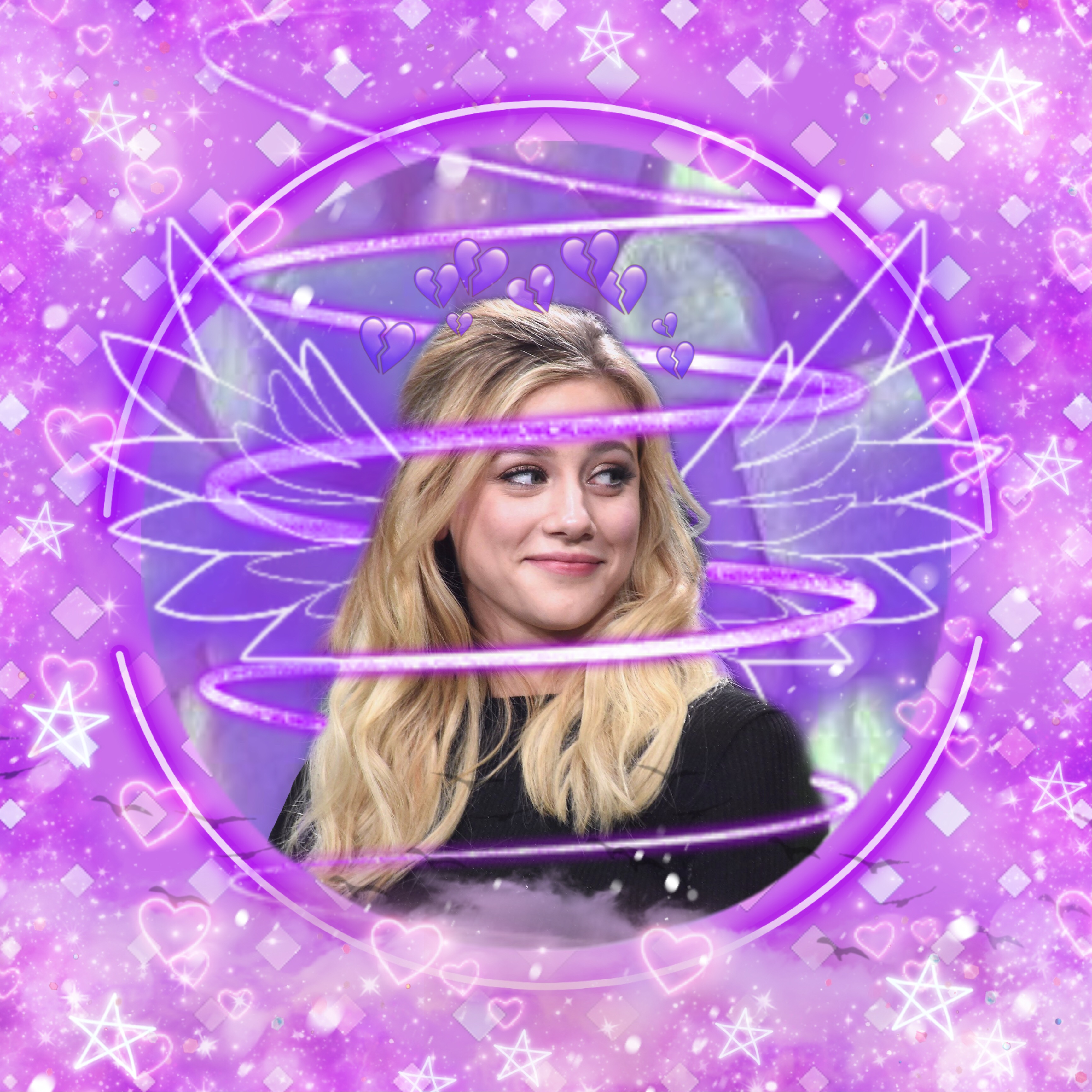 Freetoedit Purple Art Angel Aesthetic Tumblr Lilireinha