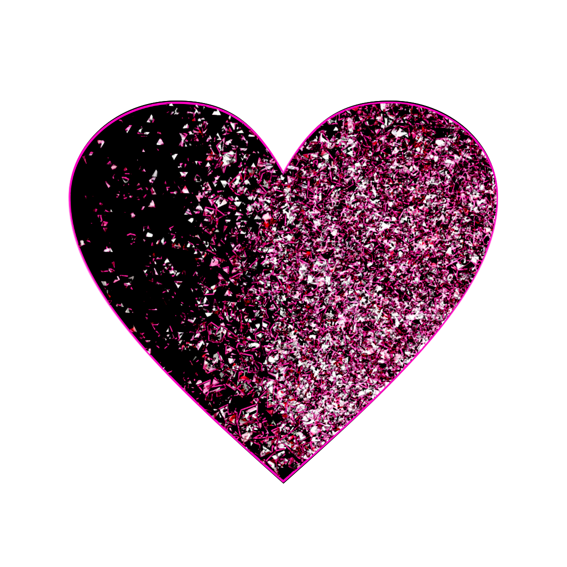 scglitters glitters glitter hearts sticker by billithecat
